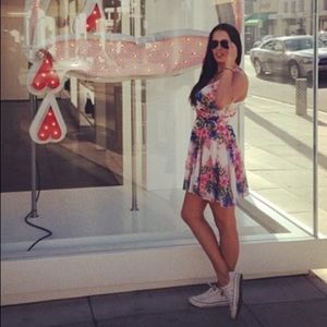 Summery white floral dress
